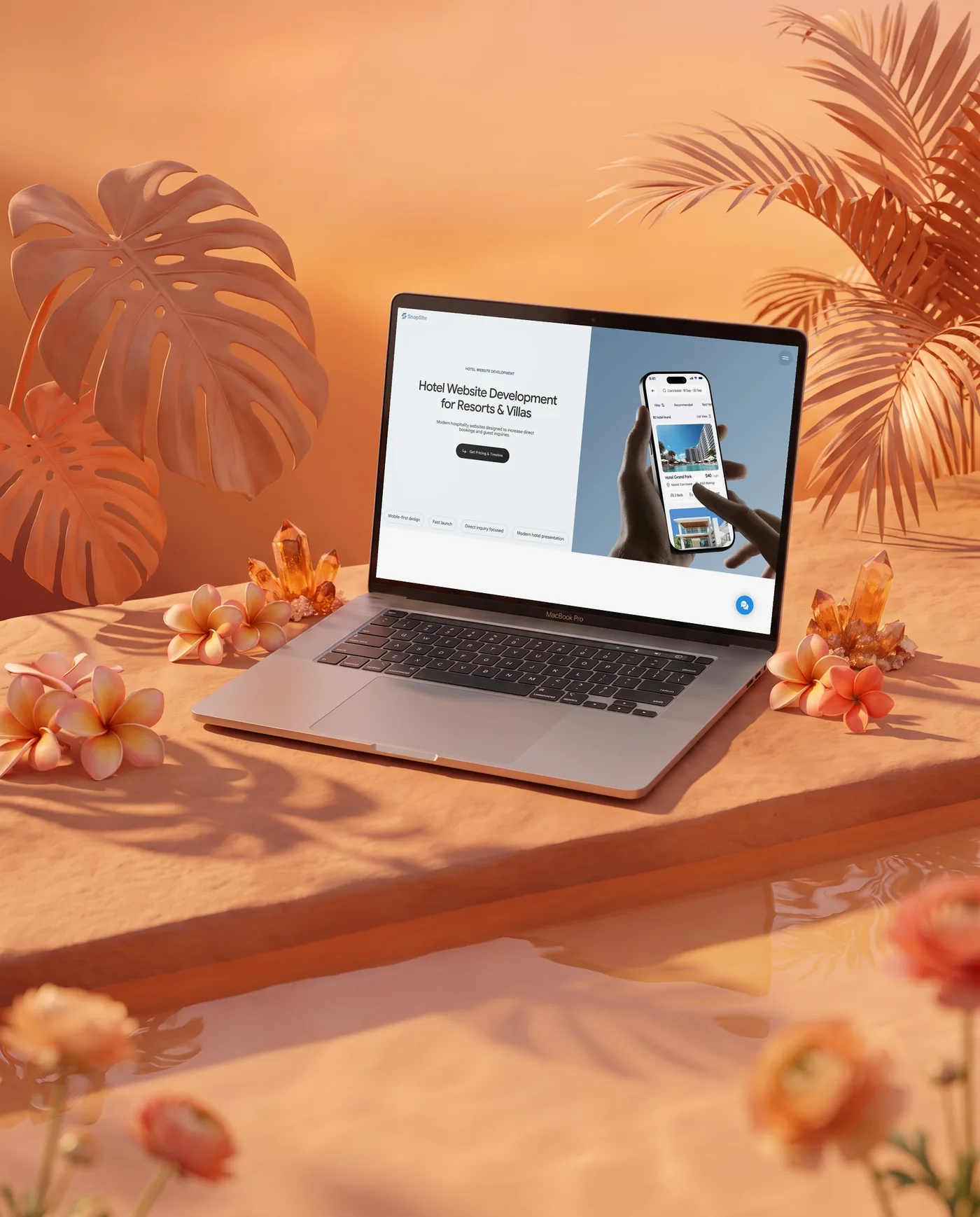 Snapsite — website mockup