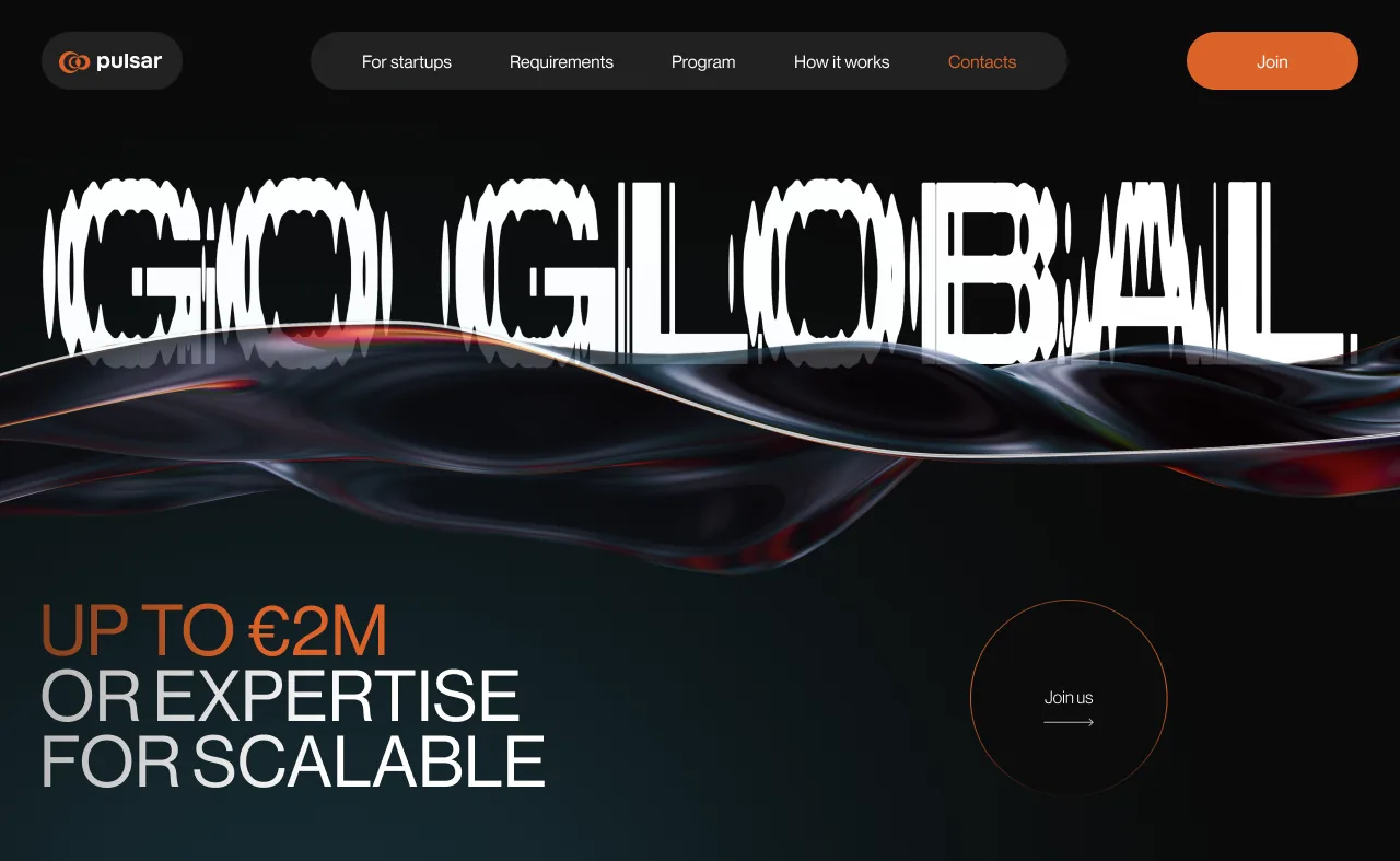 Screenshot: First screen · final design